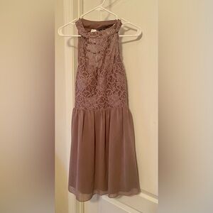 Windsor Lace bodice caged open back  Dress